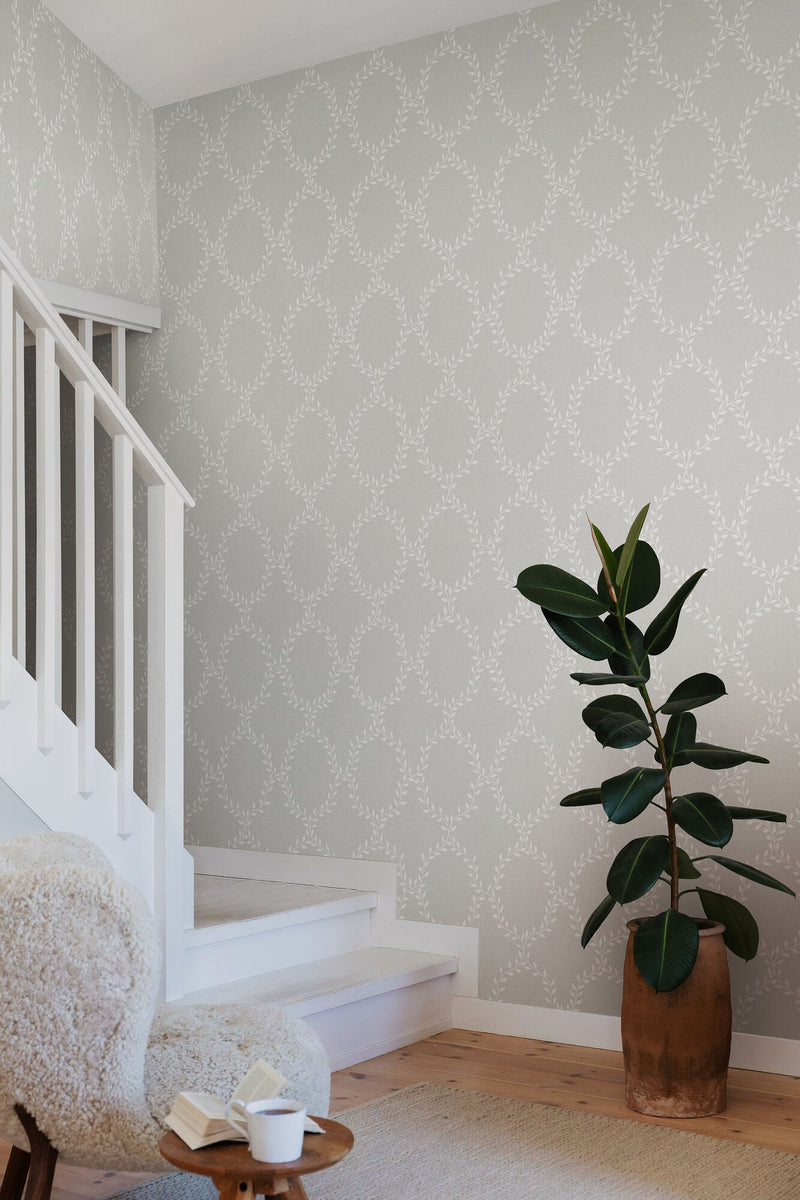 503-41 Gray Wilma Villa Dalarö II Wallpaper by Sandberg