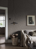 5085 Painter´s Wall Dark Grey Cottage Garden Wallpaper by Boråstapeter