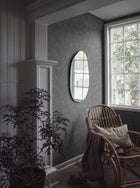 5088 Painter´s Wall Dark Blue and Grey Cottage Garden Wallpaper by Boråstapeter