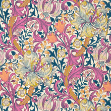 510006 Golden Lily Bedford Park Pink Fizz Wallpaper by Morris & Co