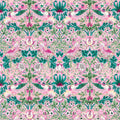 Strawberry Thief Bedford Park Wallpaper by Morris & Co