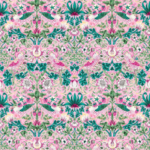 510021 Strawberry Thief Bedford Park Miami Strip Wallpaper by Morris & Co