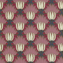 510030 Tulip & Bird Bedford Park Amaranth & Blush Wallpaper by Morris & Co