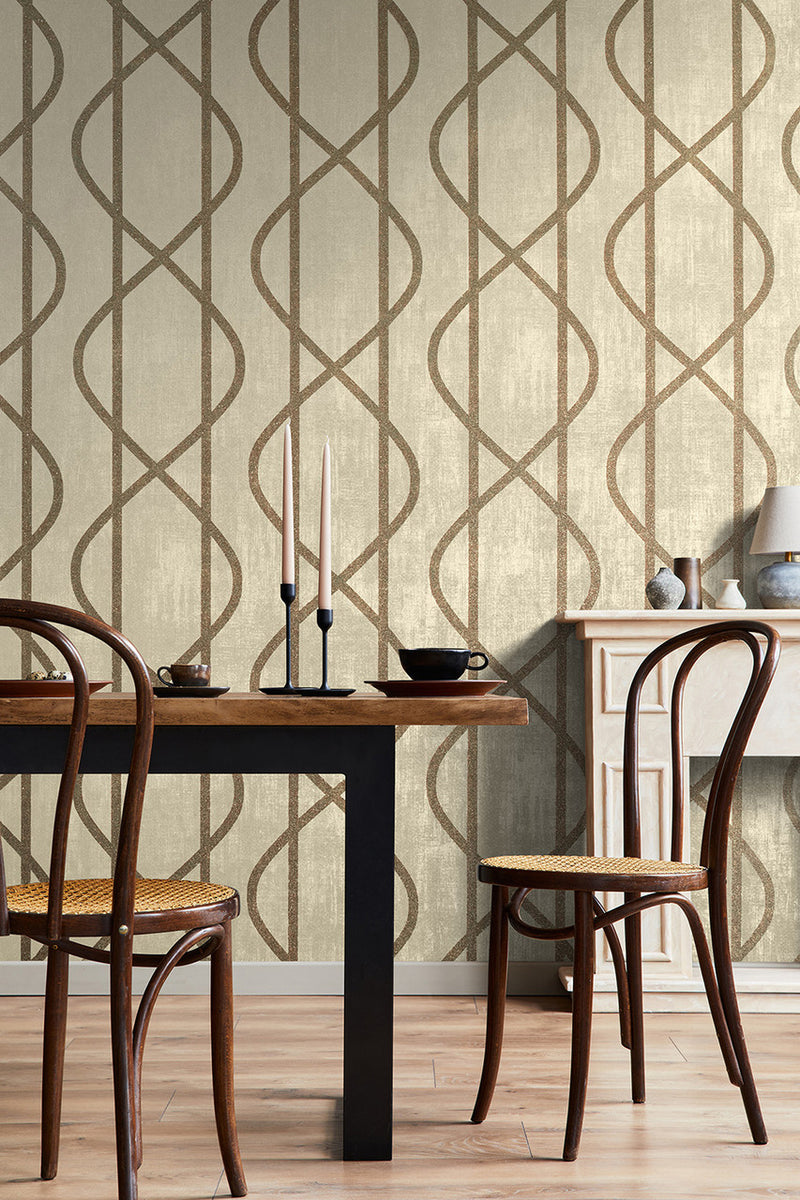 51212 Sand Beige Saturn Universe Wallpaper By Hohenberger