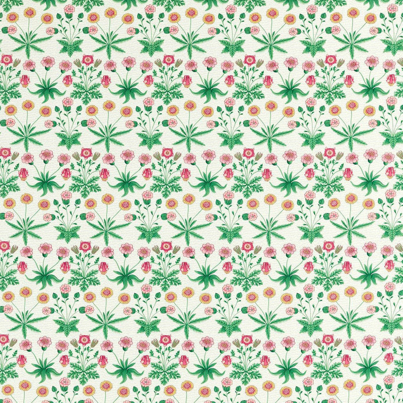 520009 Daisy Bedford Park Strawberry Fields Fabric by Morris & Co