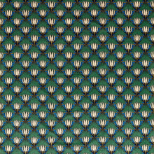 520013 Tulip & Bird Bedford Park Goblin Green & Raven Fabric by Morris & Co