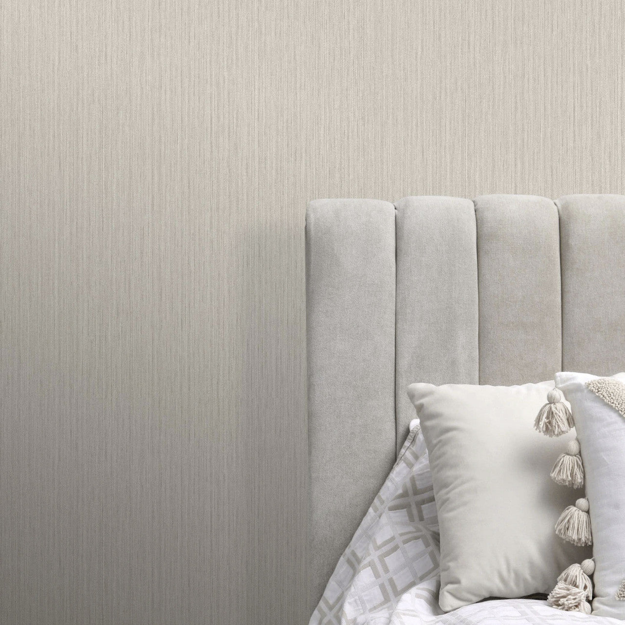 526769 Bellini Plain Taupe Wallpaper by Rasch