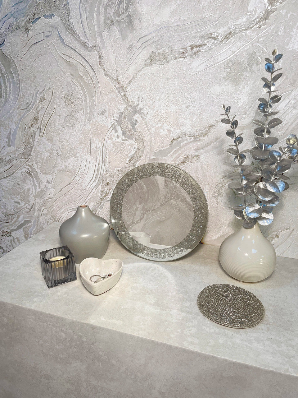 529463 Vasari Marble Grey Wallpaper by Rasch Vasari