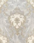 Sienna Damask Grey Wallpaper by Rasch