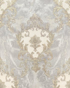 534351 Sienna Damask Grey Wallpaper by Rasch