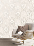 534375 Sienna Damask Pearl Wallpaper by Rasch