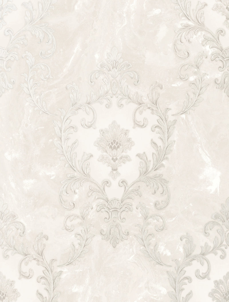 534375 Sienna Damask Pearl Wallpaper by Rasch