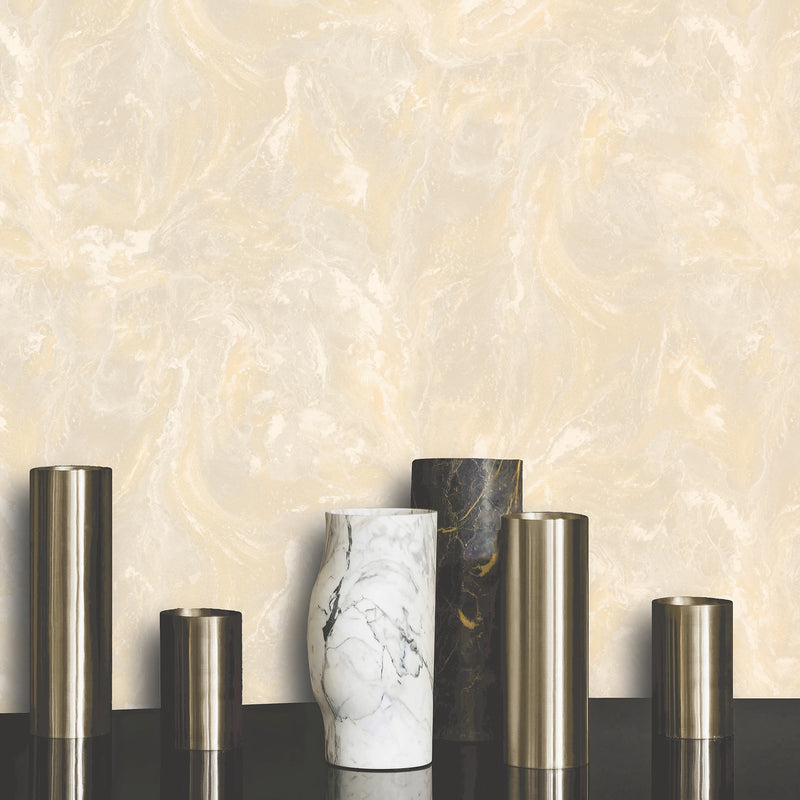 534467 Sienna Marble Beige Wallpaper by Rasch