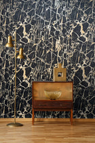 538113 Enzo Marble Black Gold Wallpaper by Rasch