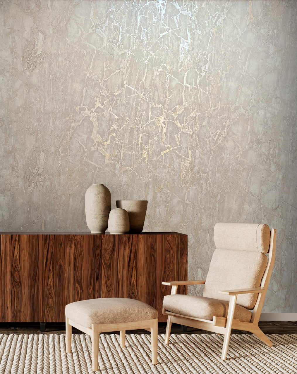538120 Enzo Marble Taupe Wallpaper by Rasch
