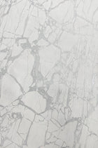 538144 Enzo Marble White Silver Wallpaper by Rasch