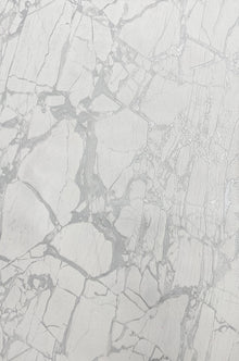 538144 Enzo Marble White Silver Wallpaper by Rasch