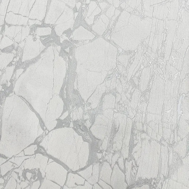 538144 Enzo Marble White Silver Wallpaper by Rasch