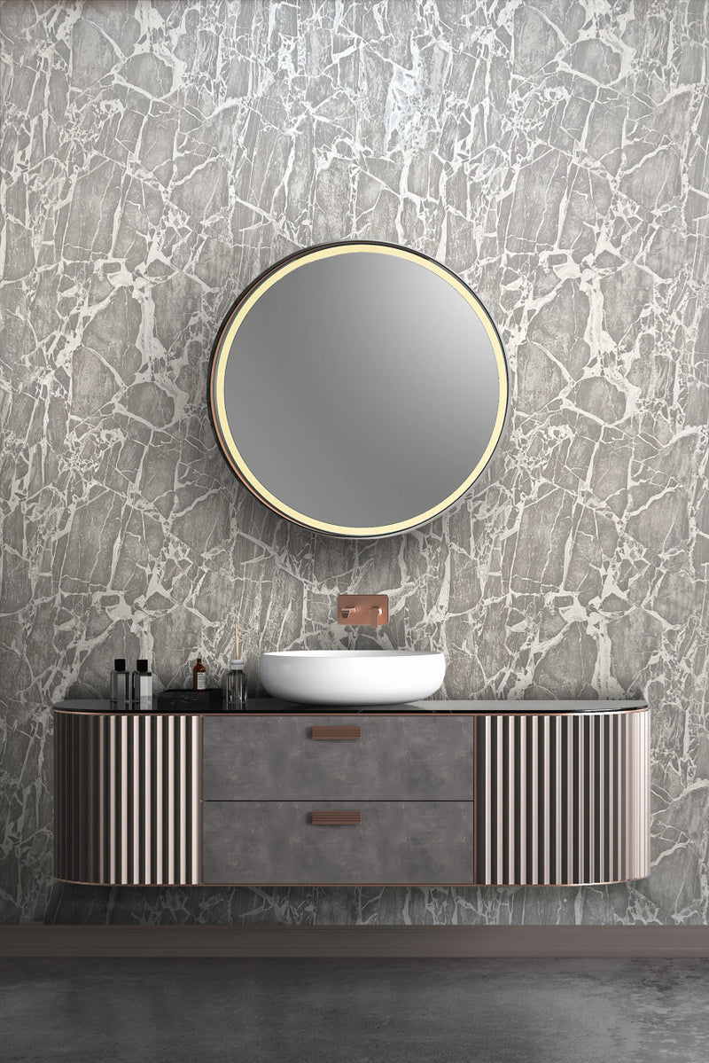 538151 Enzo Marble Grey Wallpaper by Rasch
