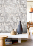 538519 Solara Pewter Verona Wallpaper by Rasch