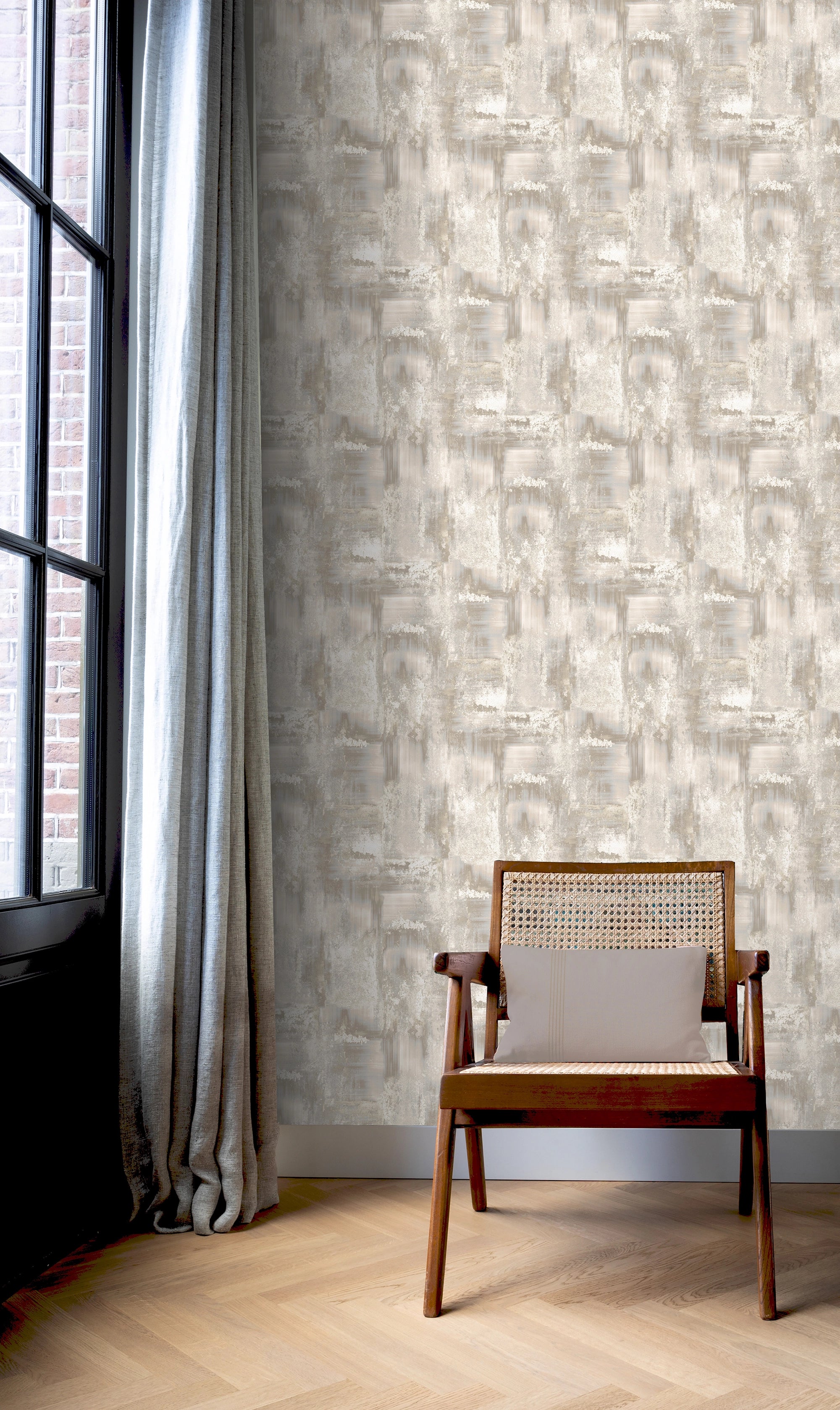 538526 Solara Taupe Verona Wallpaper by Rasch