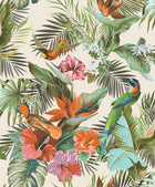 539066 Paradise Birds Multi Vasari Wallpaper by Rasch