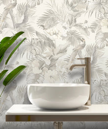 539080 Paradise Birds Neutral Vasari Wallpaper by Rasch
