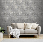 539547 Paradise Palm Grey Vasari Wallpaper by Rasch