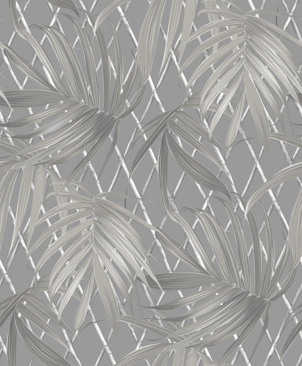 539547 Paradise Palm Grey Vasari Wallpaper by Rasch