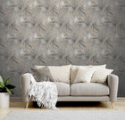 539554 Paradise Palm Taupe Wallpaper by Rasch