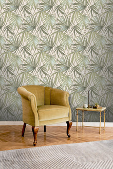 539561 Paradise Palm Green Vasari Wallpaper by Rasch