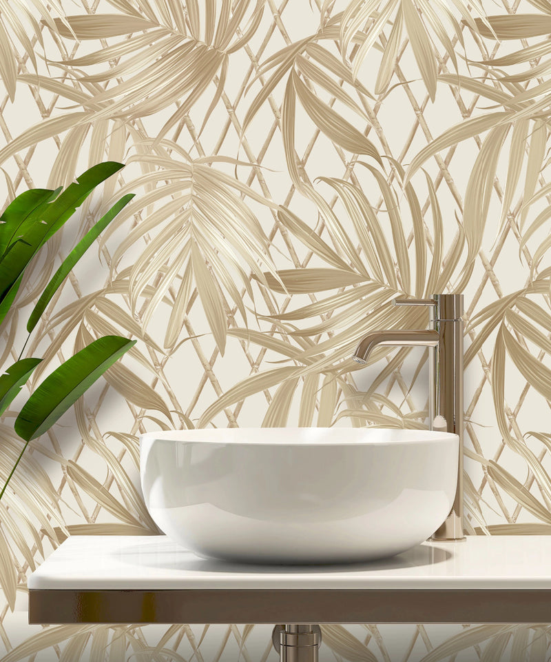 539578 Paradise Palm Gold Vasari Wallpaper by Rasch