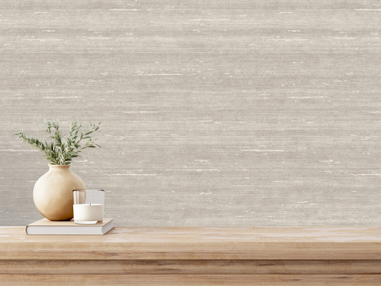 539684 Paradise Silk Taupe Vasari Wallpaper by Rasch