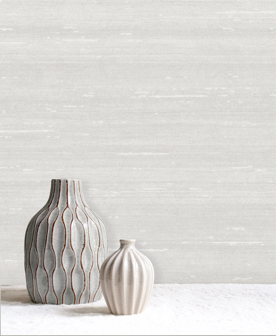 539691 Paradise Silk Pale Grey Vasari Wallpaper by Rasch