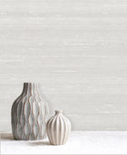 539691 Paradise Silk Pale Grey Vasari Wallpaper by Rasch