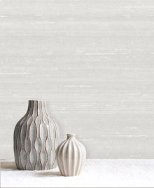539691 Paradise Silk Pale Grey Vasari Wallpaper by Rasch