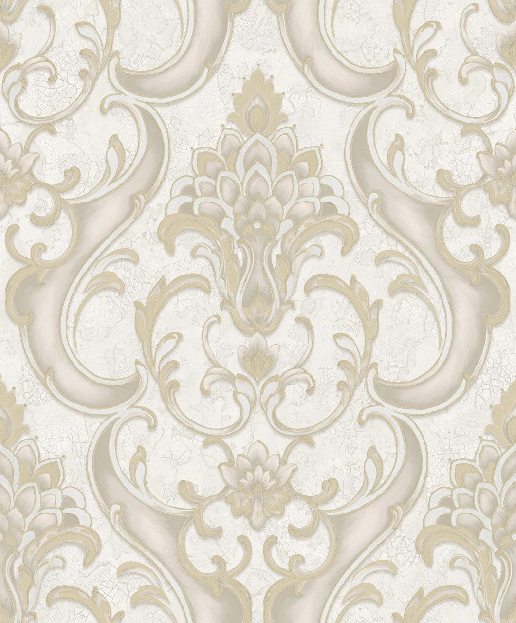 539769 Sonata Damask Gold Wallpaper by Rasch