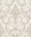 Sonata Damask Gold Wallpaper by Rasch