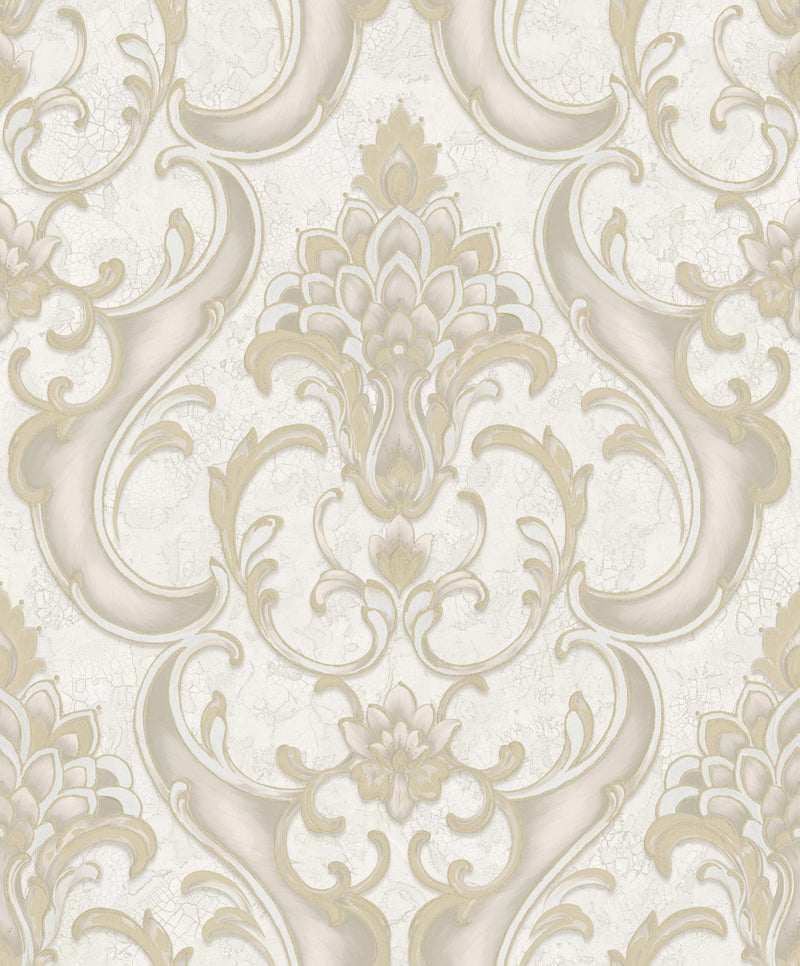 539769 Sonata Damask Gold Wallpaper by Rasch