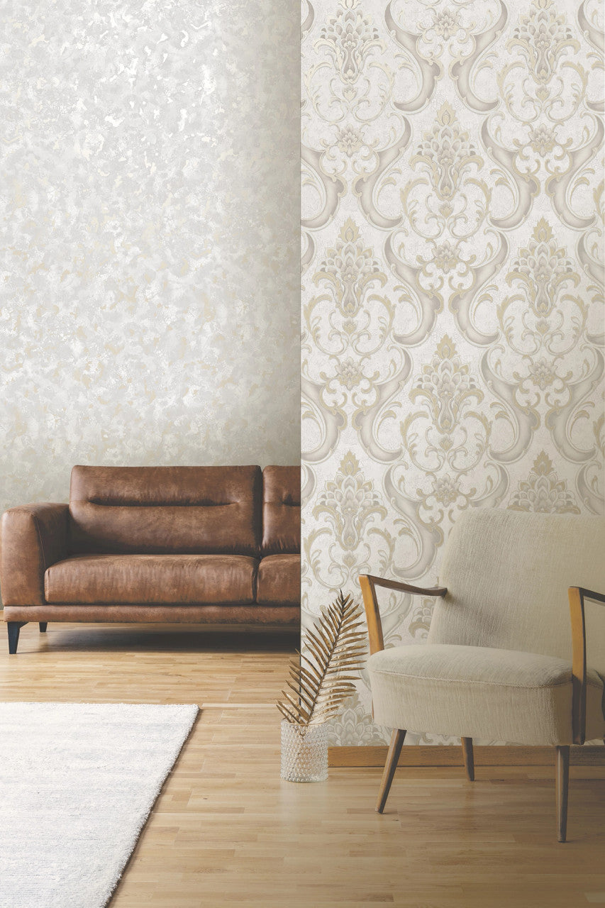 539769 Sonata Damask Gold Wallpaper by Rasch
