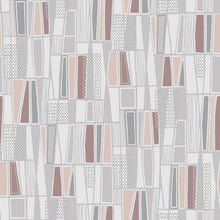 5471 Retro Light Pink and Grey Alla Tiders Hus Wallpaper by Boråstapeter