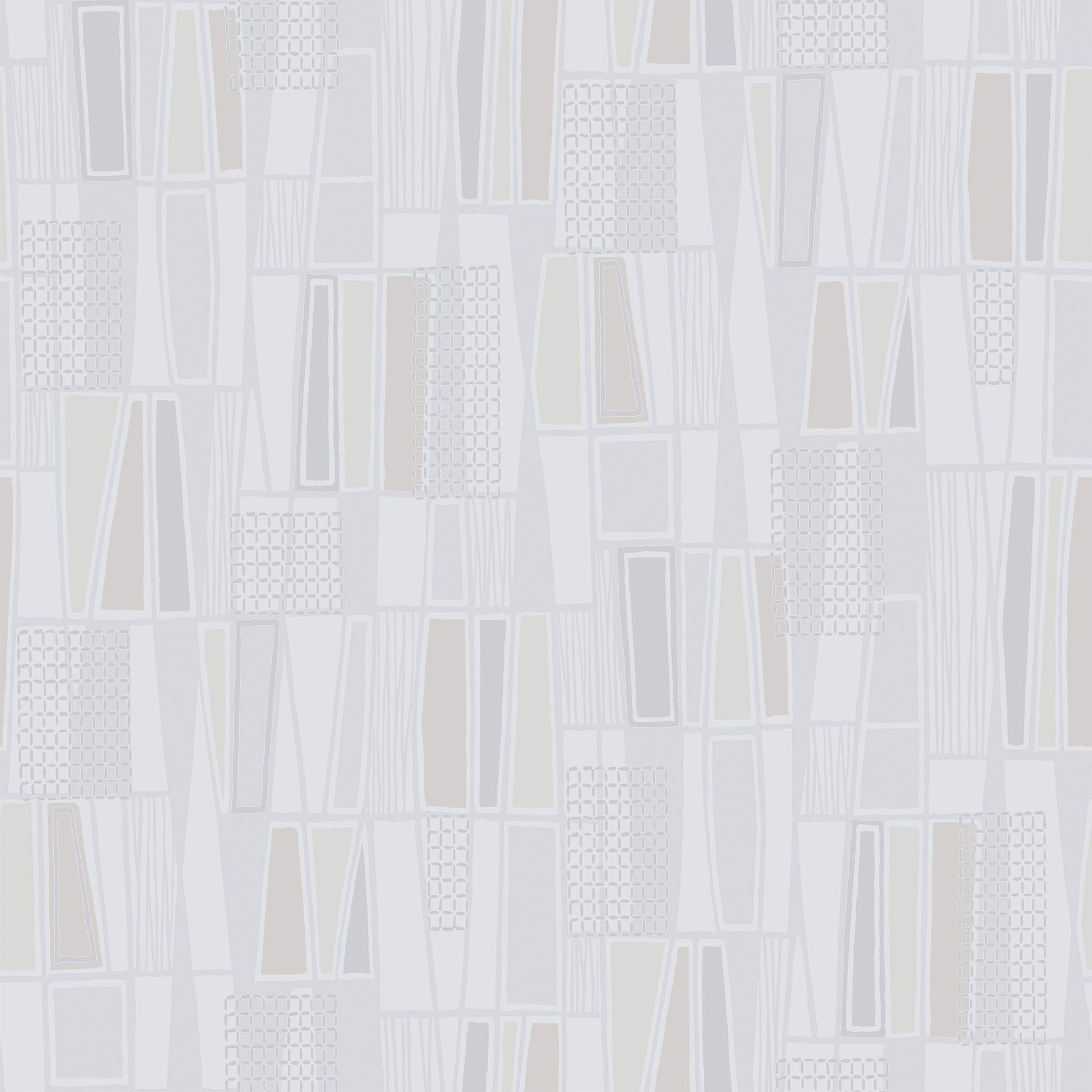5472 Retro Light Beige and White Alla Tiders Hus Wallpaper by Boråstapeter