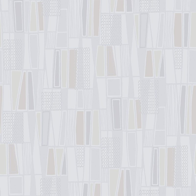 5472 Retro Light Beige and White Alla Tiders Hus Wallpaper by Boråstapeter
