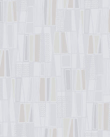 5472 Retro Light Beige and White Alla Tiders Hus Wallpaper by Boråstapeter