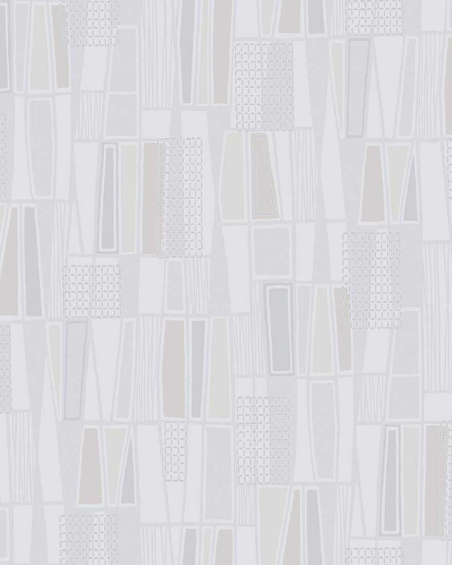 5472 Retro Light Beige and White Alla Tiders Hus Wallpaper by Boråstapeter