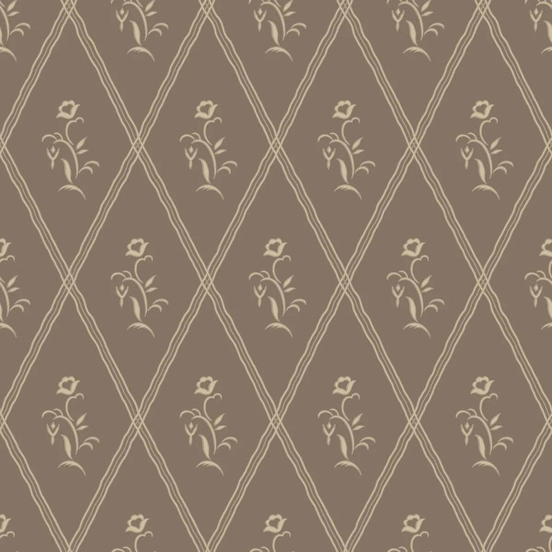 5506 Signe Swedish Grace Brown Wallpaper by Borastapeter