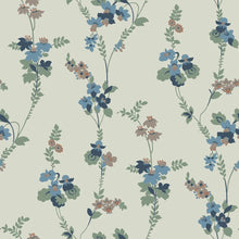5509 Vera Swedish Grace Blue Wallpaper by Borastapeter