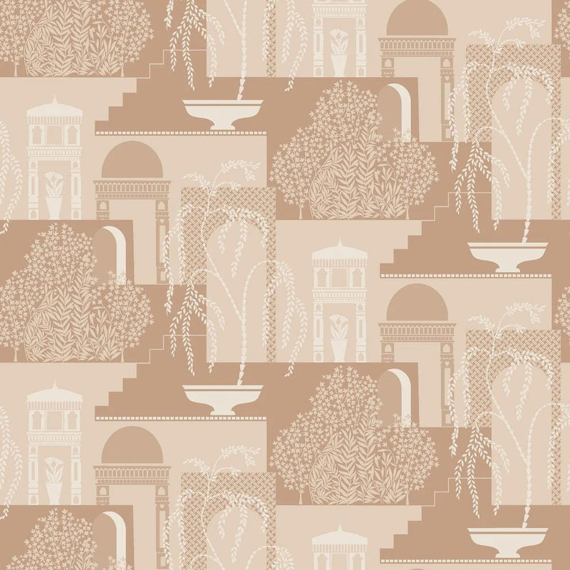 5516 Mimi Swedish Grace Orange Wallpaper by Borastapeter