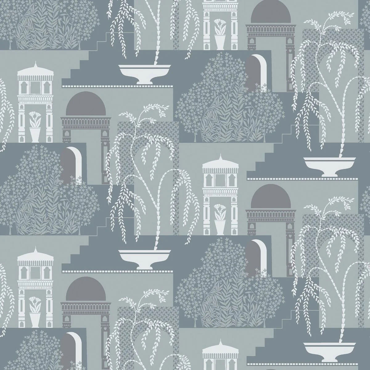 5518 Mimi Swedish Grace Blue Wallpaper by Borastapeter