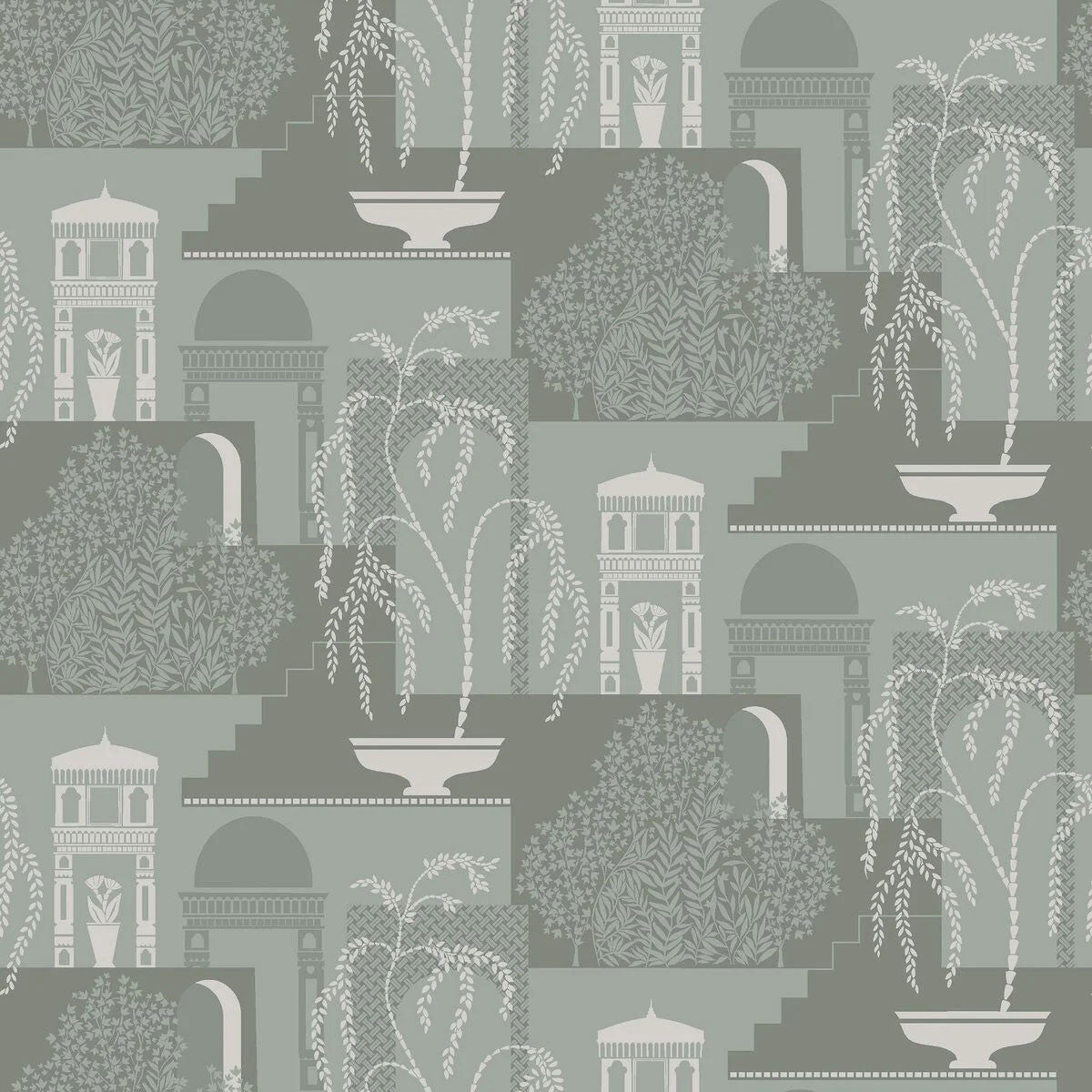 5519 Mimi Swedish Grace Green Wallpaper by Borastapeter